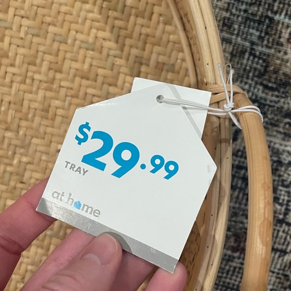 NWT Cane/Rattan Tray from At Home - Picture 5 of 5